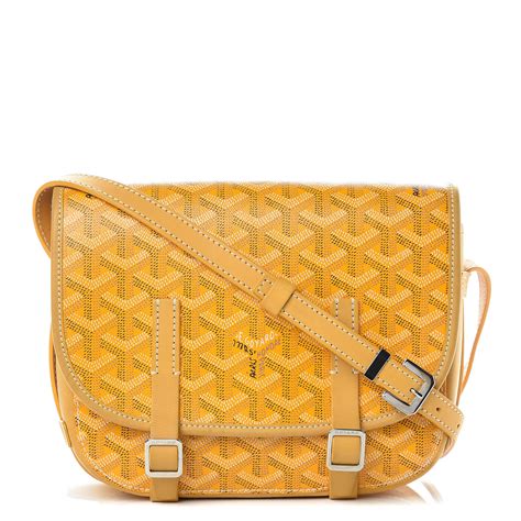 goyard belvedere pm yellow|goyard belvedere bag price.